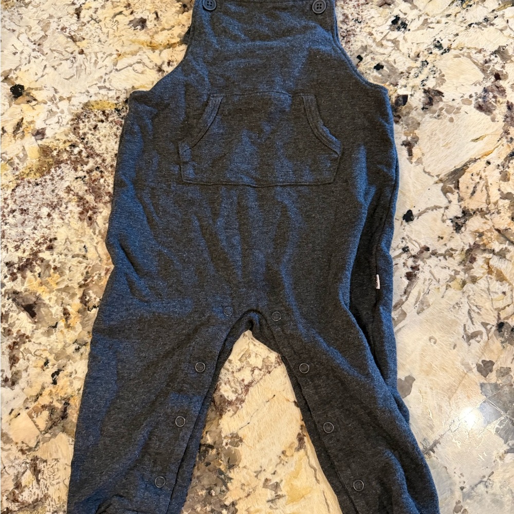 Little Sleepies Charcoal Kids Overalls